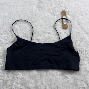 Skims Women's Fits Everybody Scoop Bralette Onyx Black Small NWT BR-SCN-0996